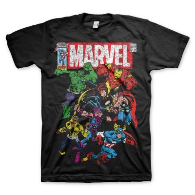 T-shirt Marvel Comics Heroes supereroi maglia Uomo by Hybris