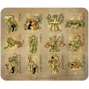 Mouse Pad Saint Seiya Gold armors Flexible mousepad 23x20 cm ABYstyle