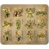 Mouse Pad Saint Seiya Gold armors Flexible mousepad 23x20 cm ABYstyle