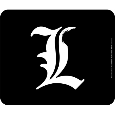 Mouse Pad Death Note L Elle Symbol Flexible soft mousepad 20x23 cm ABYstyle