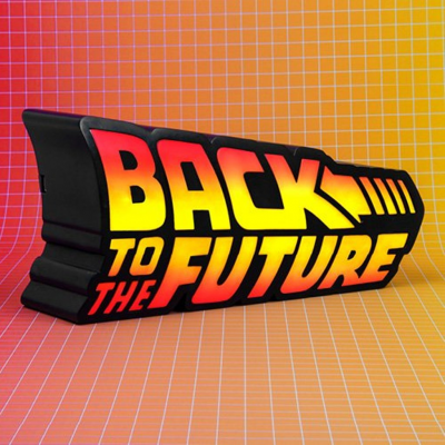 Lampada Back to the Future Logo 3D Light Lamp 30 cm Fizz Creations