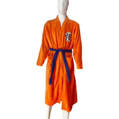 Accappatoio poliestere Dragon Ball Z kanji Go Dressing Gown fleece Bathrobe