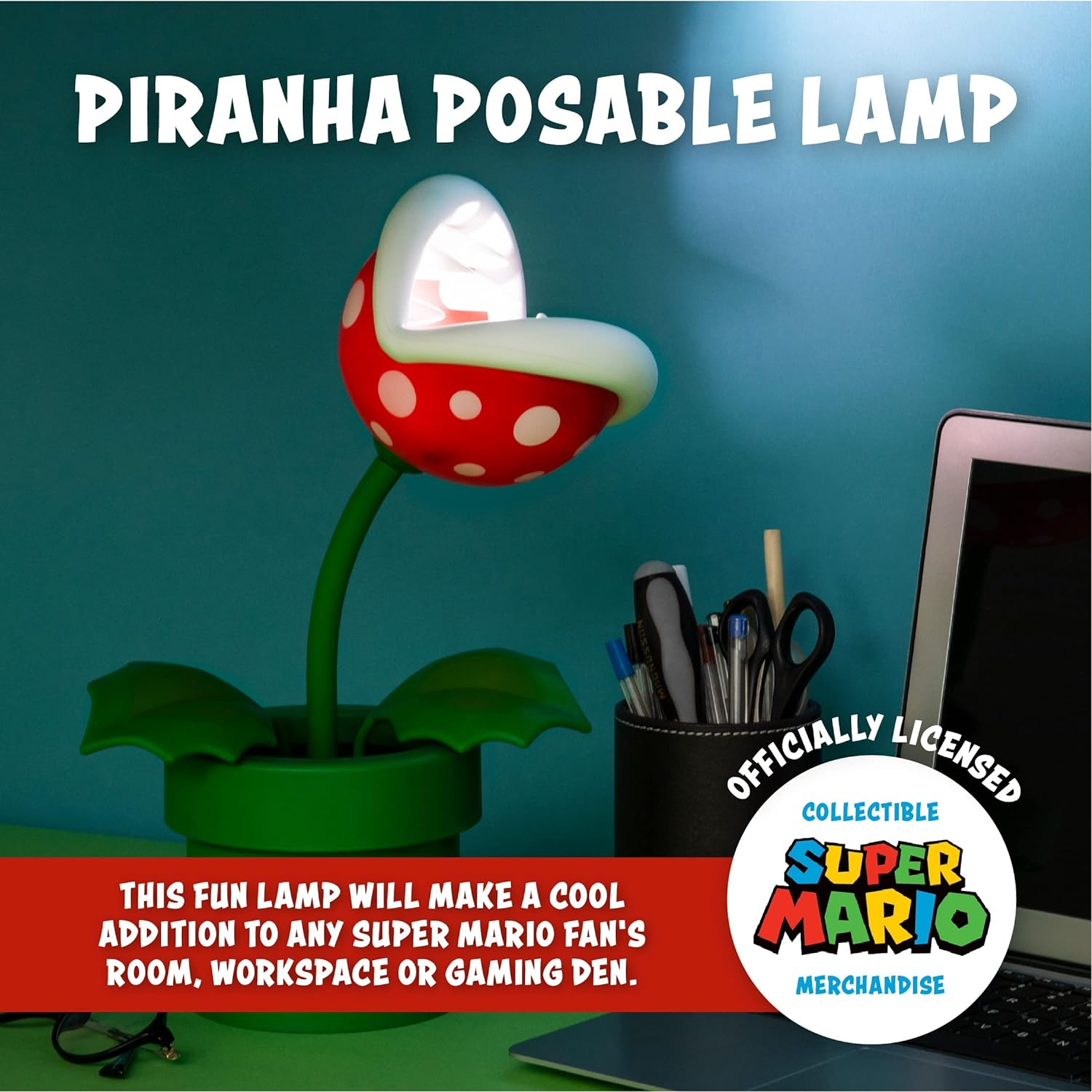Lampada Super Mario Piranha Plant Lamp